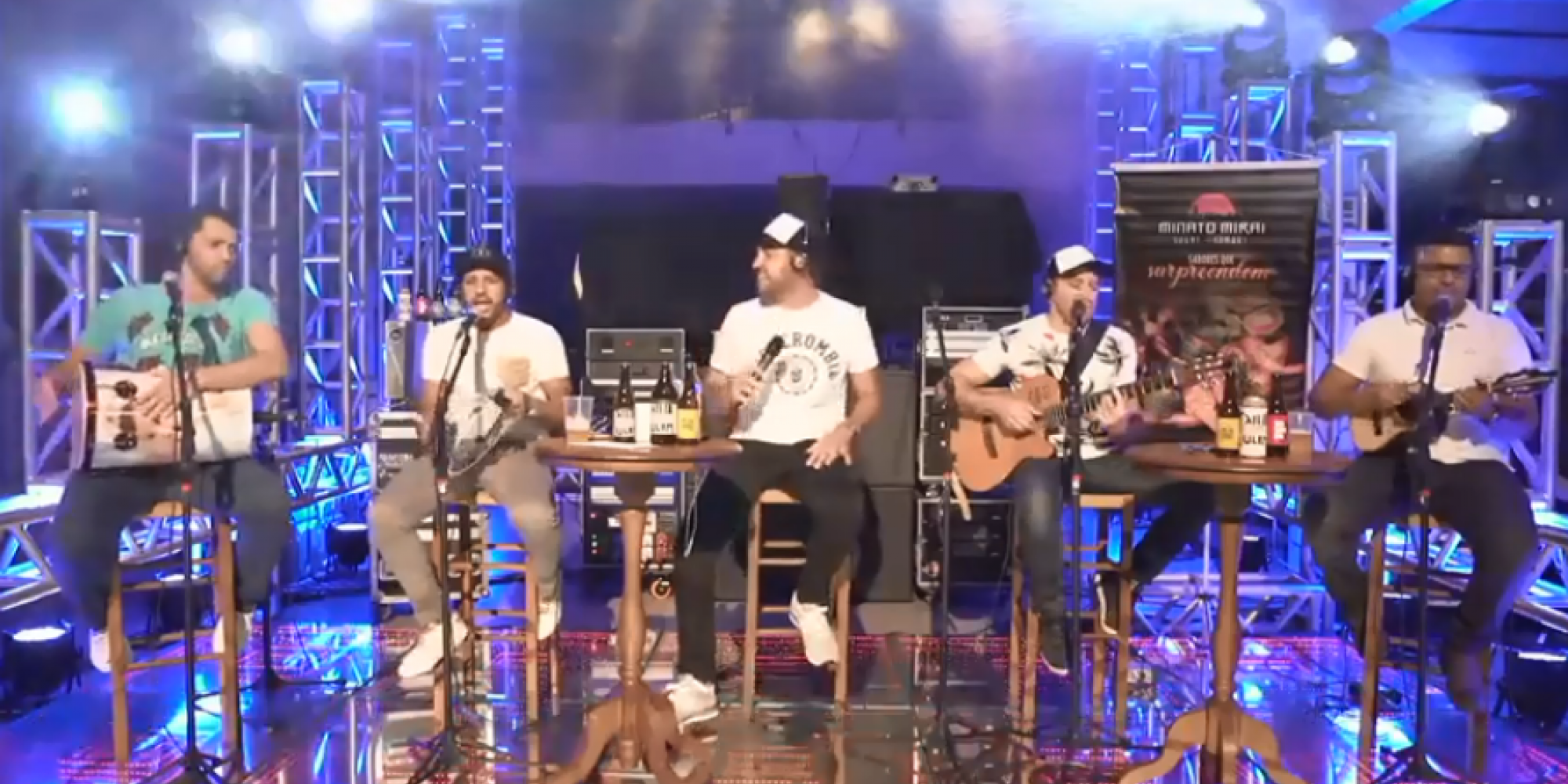 (Da esq. p/ dir.) Jéferson, Baiano, Célio, Alex e Marcelo vão animar o evento com música ao vivo (Da esq. p/ dir.) Jéferson, Baiano, Célio, Alex e Marcelo vão animar o evento com música ao vivo