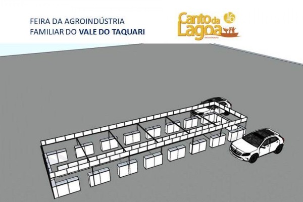  Simulação do drive thru da Feira da Agroindústria Familiar no Canto da Lagoa
