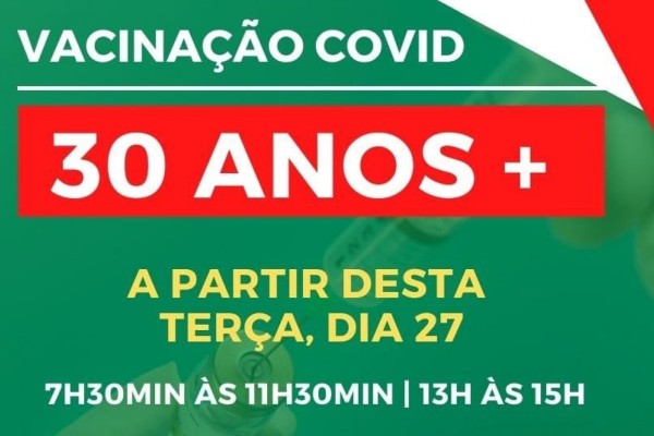 Imunização ocorre a partir desta terça-feira (27) 
