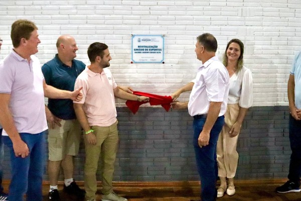 Muçum reinaugura ginásio de esportes do bairro Jardim Cidade Alta