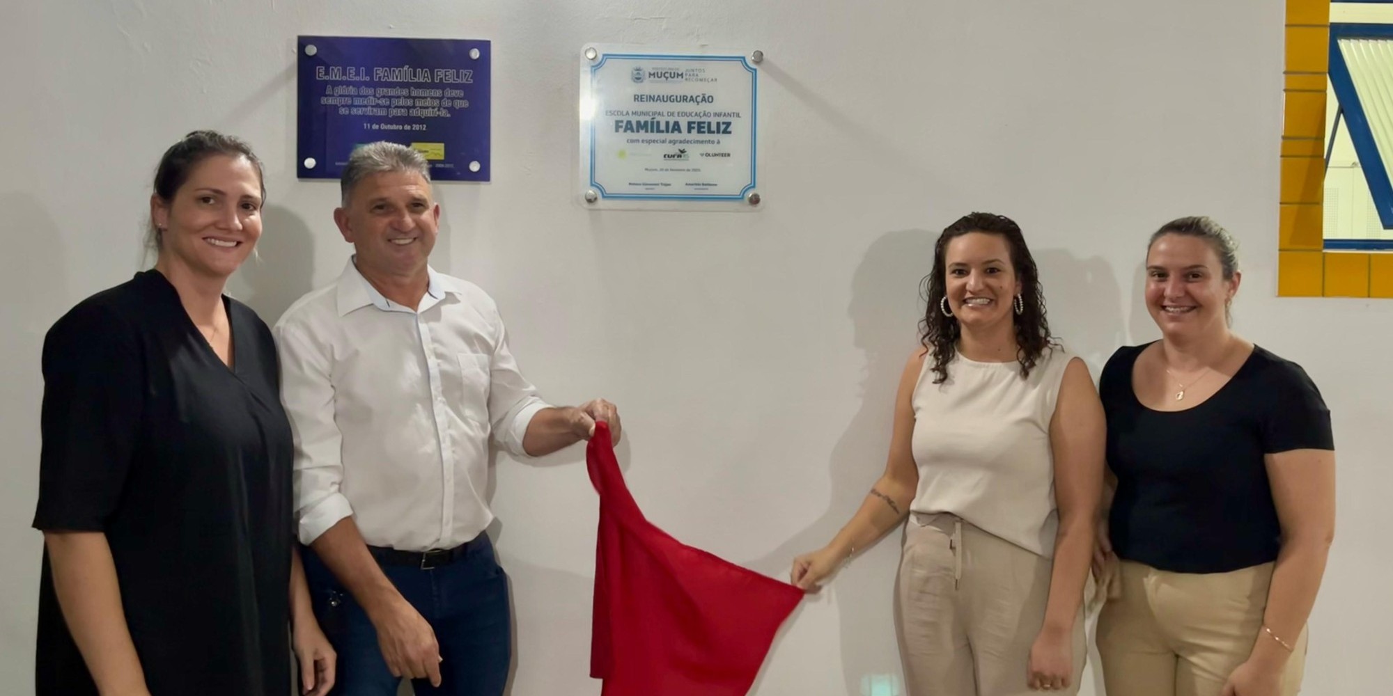 Comunidade escolar de Muçum celebra reabertura da EMEI Família Feliz