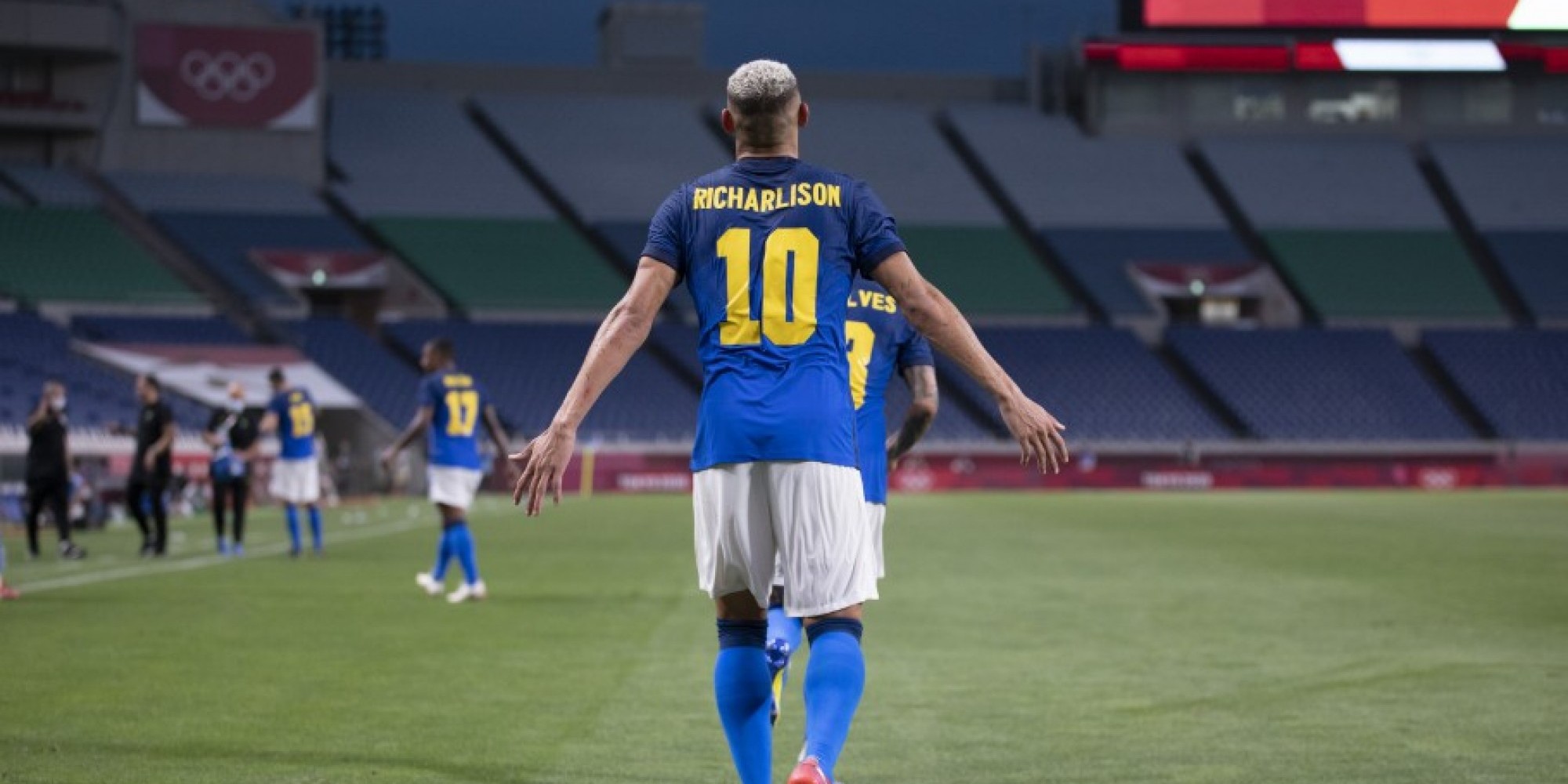 Richarlison é o artilheiro nas Olimpíadas, com cinco gols