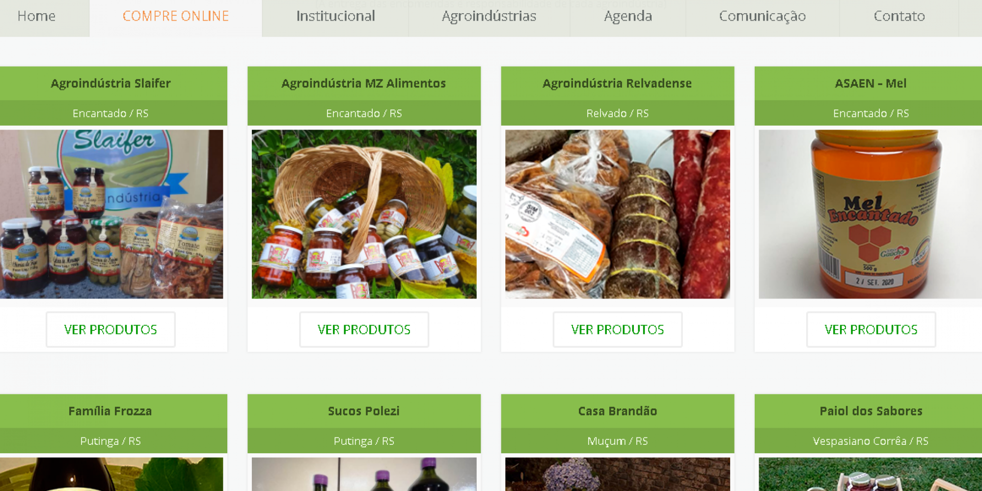 Produtos de 45 empreendimentos estão disponíveis ao consumidor 
