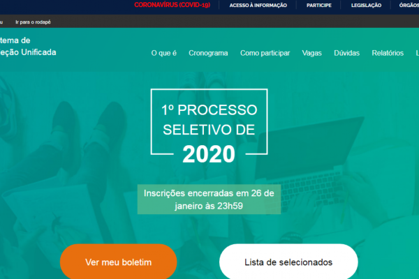  A partir do segundo semestre de 2020 será possível fazer a inscrição para cursos de Educação a Distância (EAD) no Sisu 