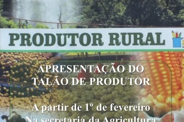 Produtores devem seguir cronograma definido pela secretaria de Agricultura 