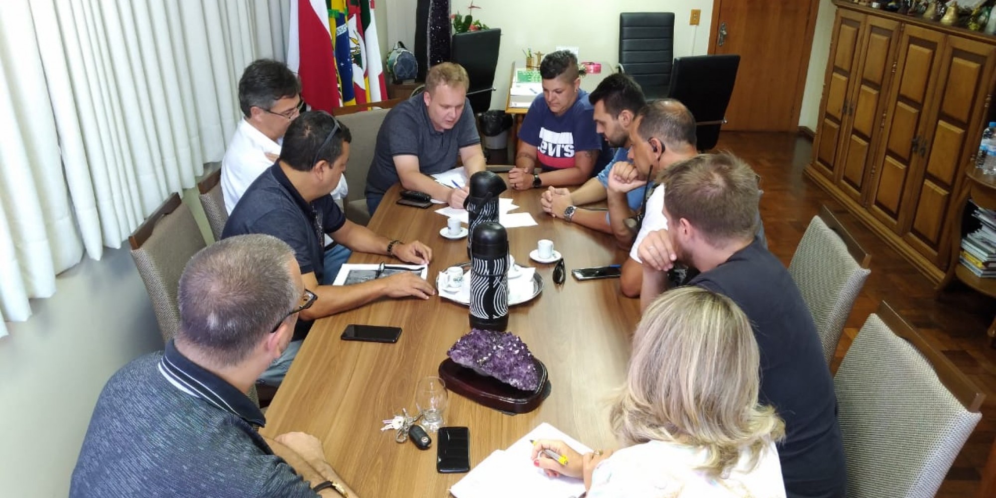 Reunião ocorreu na prefeitura municipal Reunião ocorreu na prefeitura municipal