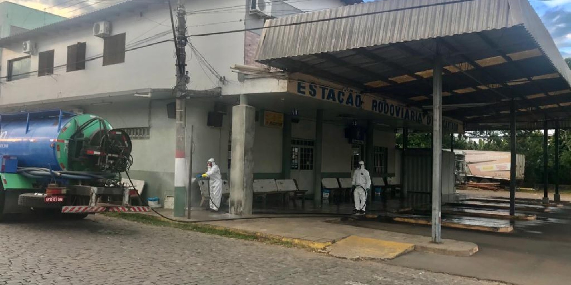 Estação rodoviária foi um dos pontos onde ocorreu a limpeza Estação rodoviária foi um dos pontos onde ocorreu a limpeza