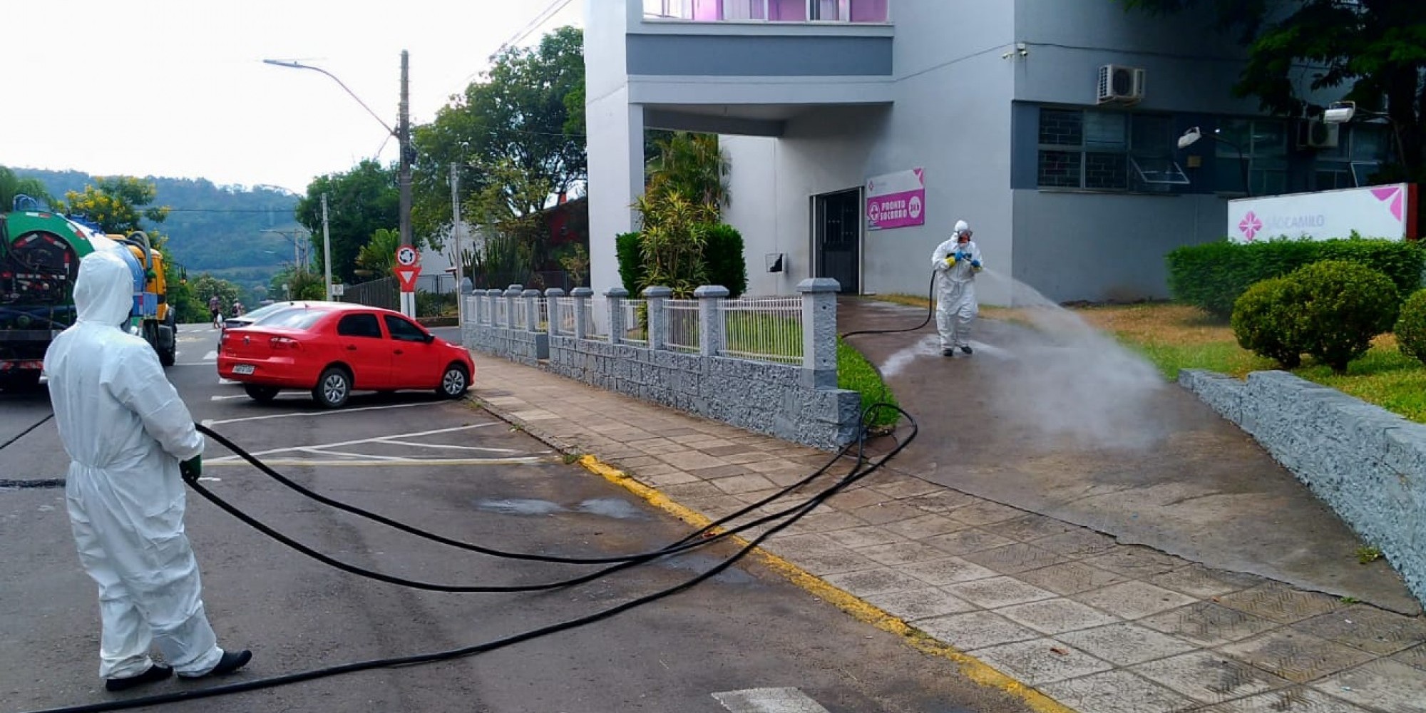 Esta é a segunda vez que é realizada sanitização em Encantado 