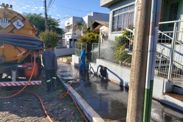 Casa geriátrica próximo a Rádio Encantado foi um dos locais desinfectados