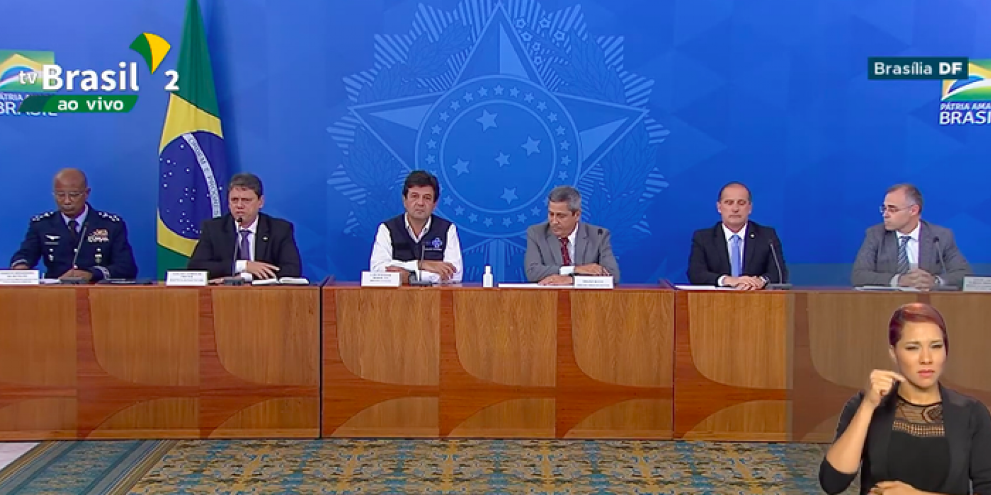 Ministros da Saúde, Cidadania, Advocacia-Geral da União (AGU) e o Chefe do Estado Maior das Forças Armadas anunciaram as ações 