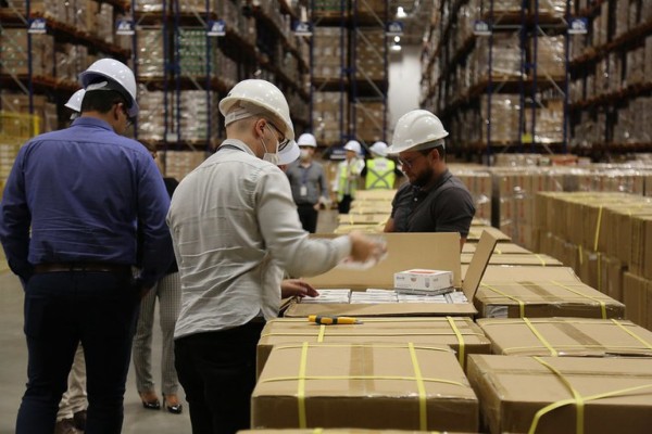 Chegada de testes para coronavírus