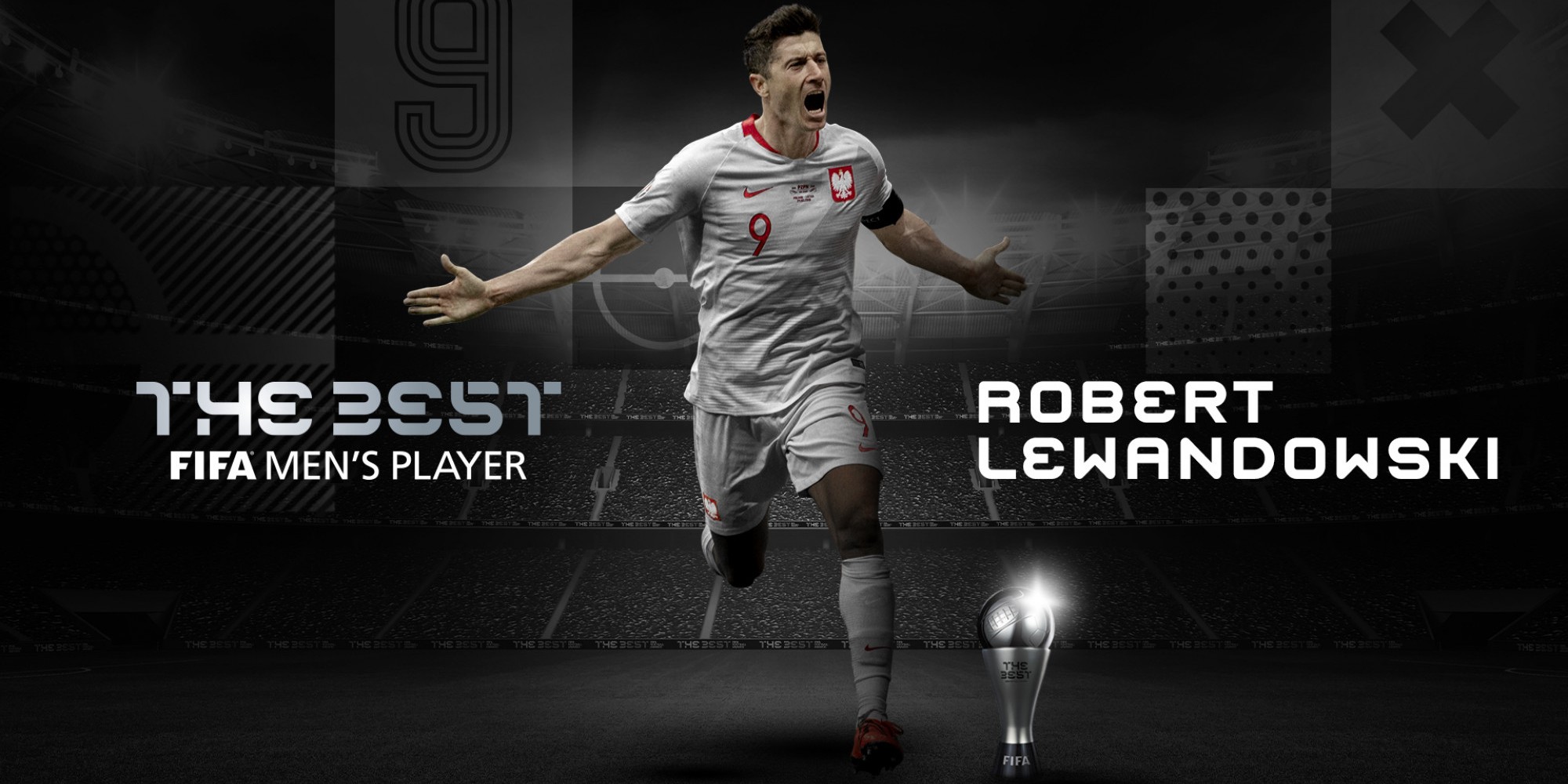 Lewa foi anunciado vencedor ontem pela FIFA Lewa foi anunciado vencedor ontem pela FIFA