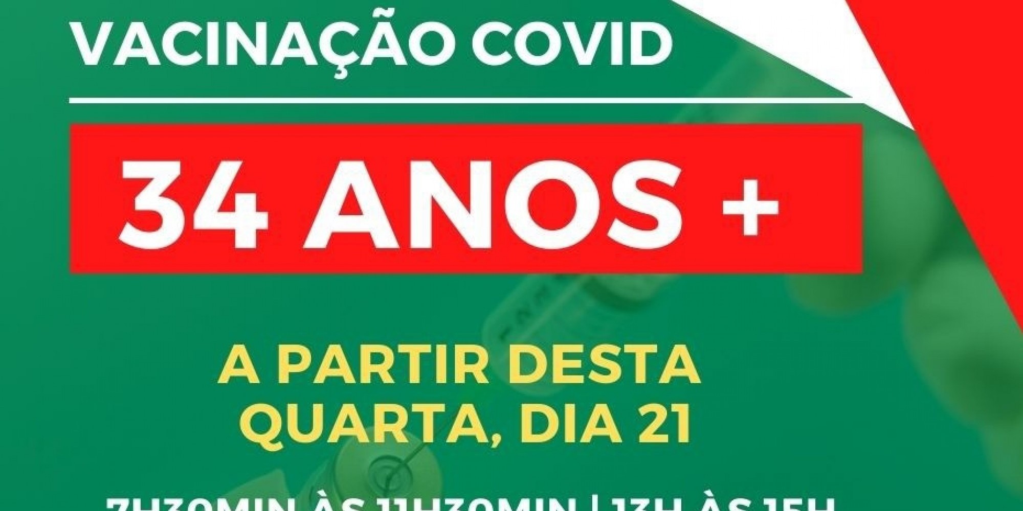 Anúncio ocorreu nesta quarta-feira (21)
