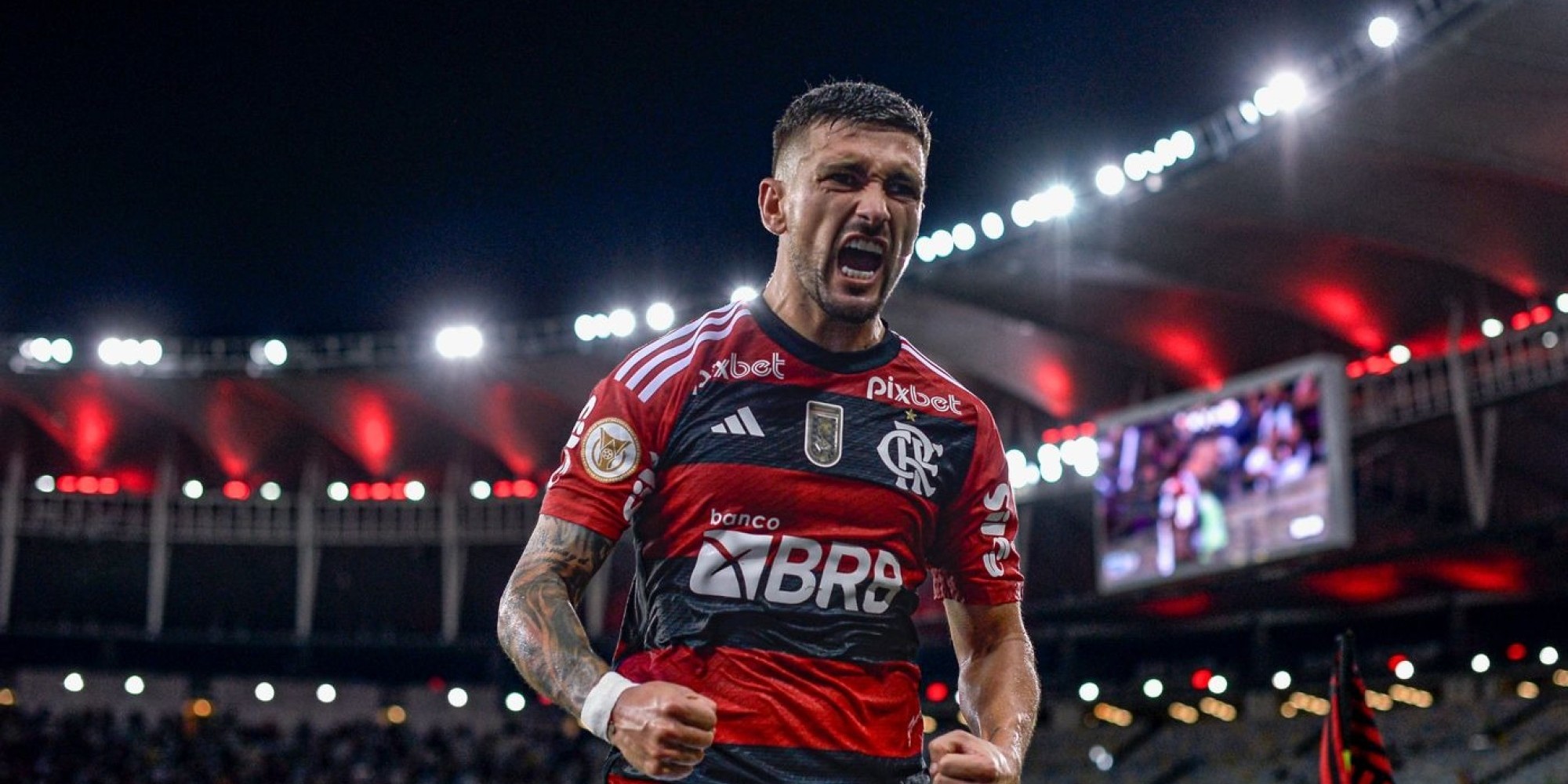 Arrascaeta marcou o gol que deu a vitória ao Rubro-Negro, que assumiu a 3ª colocação do campeonato.