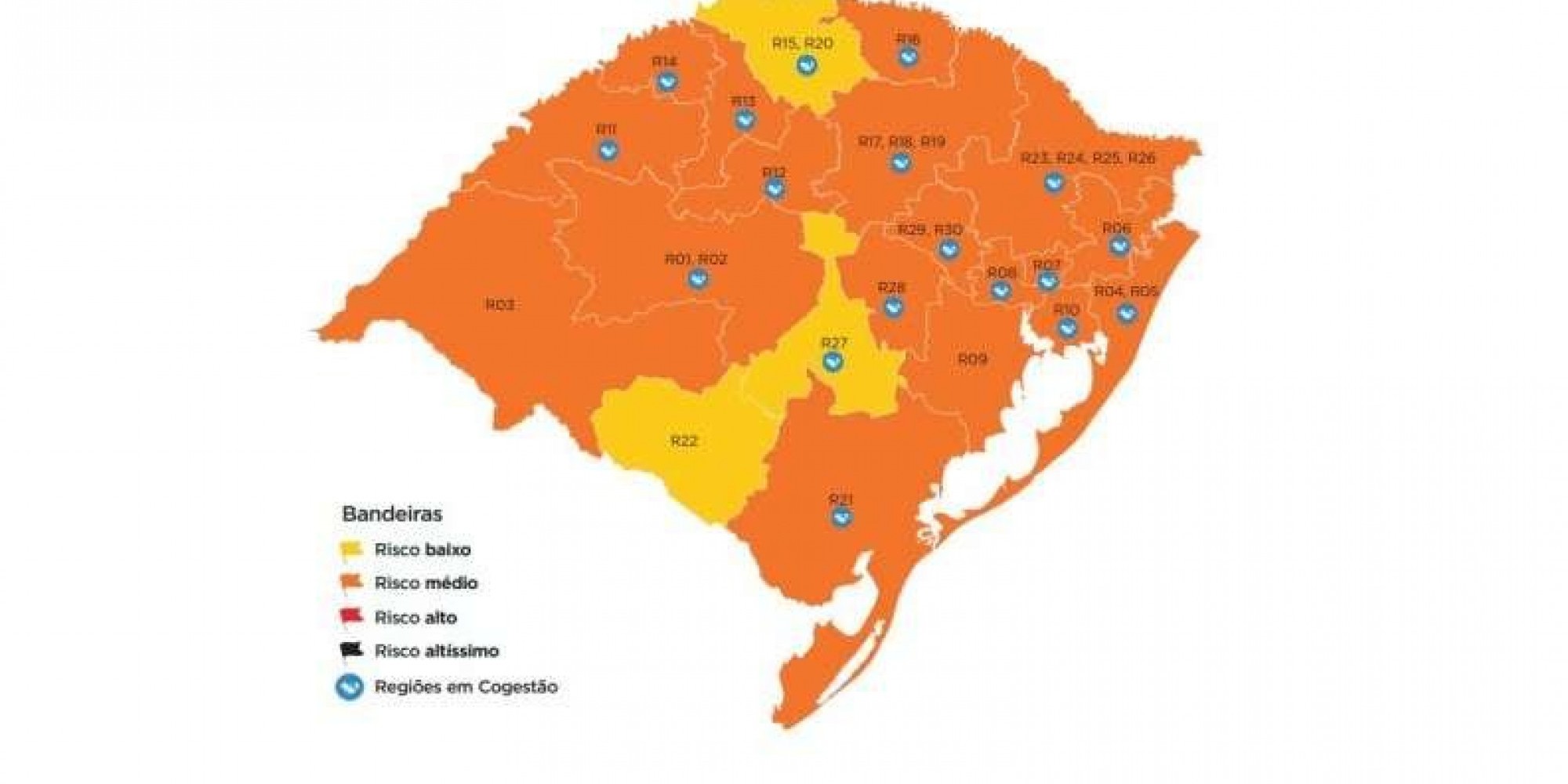 Mapa preliminar foi divulgado na sexta-feira