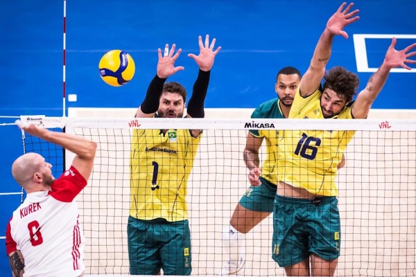 Seleção masculina de voleibol perde para Polônia nas quartas de final  