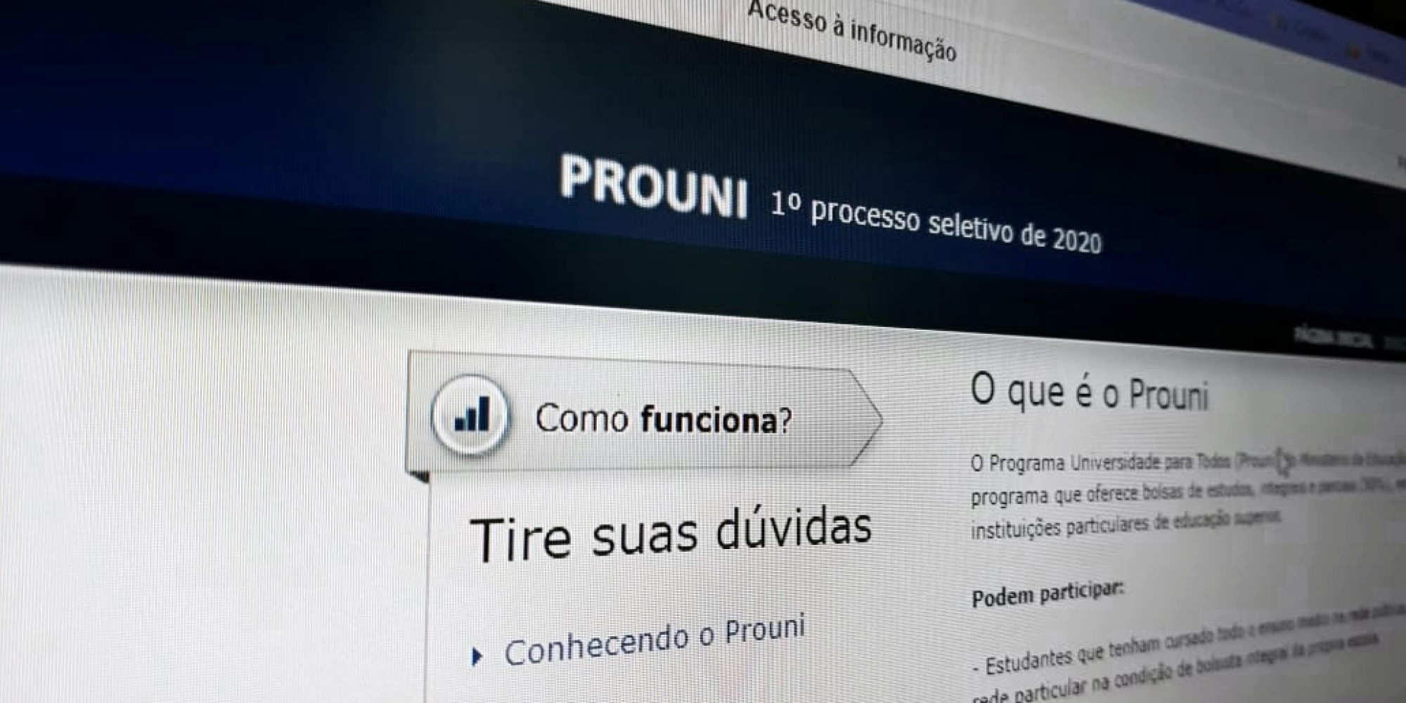 O Prouni divulgará, em 1º de fevereiro, o resultado da 2ª chamada O Prouni divulgará, em 1º de fevereiro, o resultado da 2ª chamada