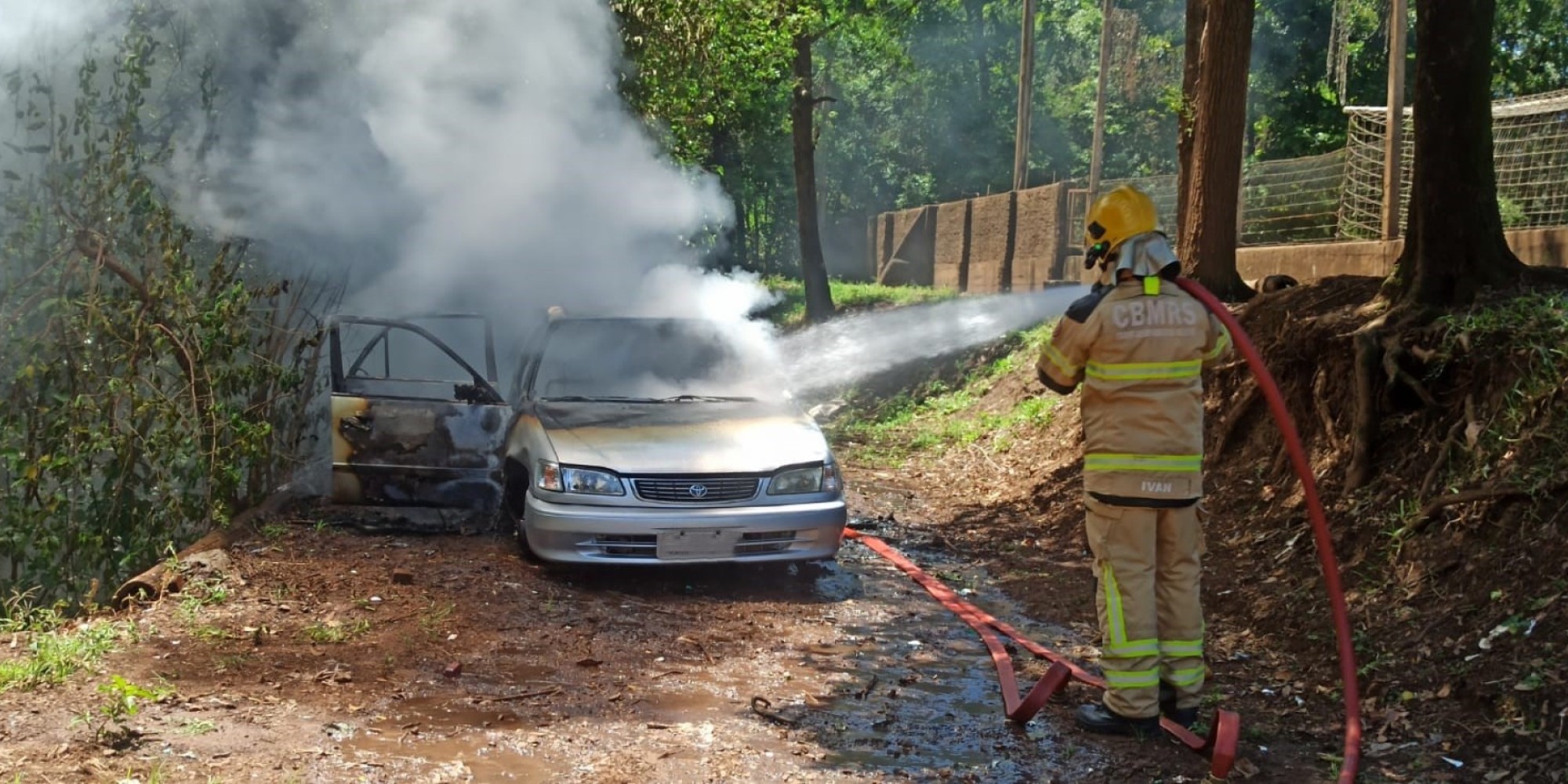 Fato ocorreu nas proximidades do campo do Nacional, na manhã da segunda-feira (15).