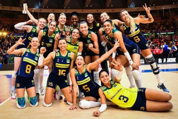 Brasil enfrentará a China nas quartas de final da Liga Das Nações de Vôlei 